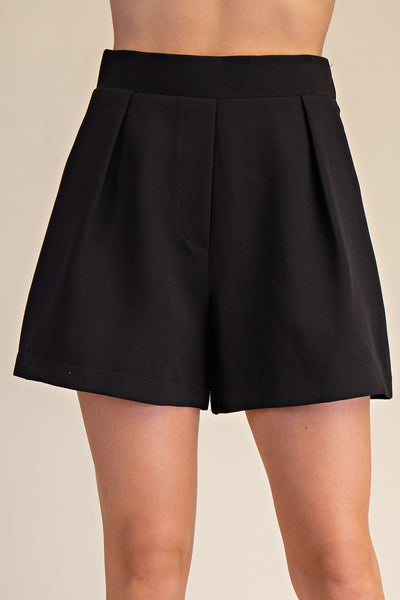 Be There Black Dress Shorts