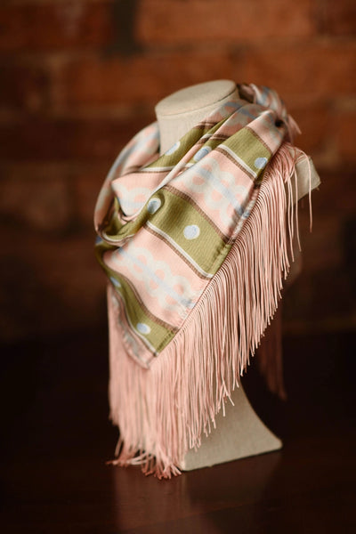 Olive and Pink Scarf