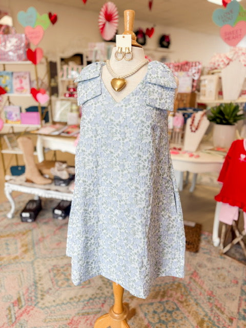 Little Blue Bow Dress