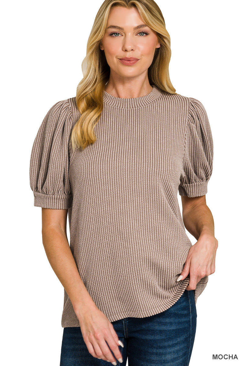 Autumn Puff Sleeve Top