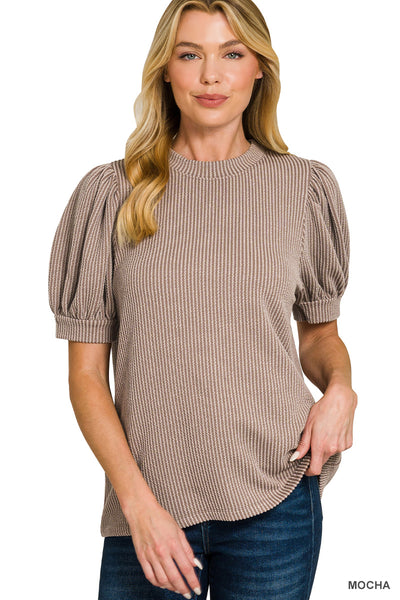 Autumn Puff Sleeve Top
