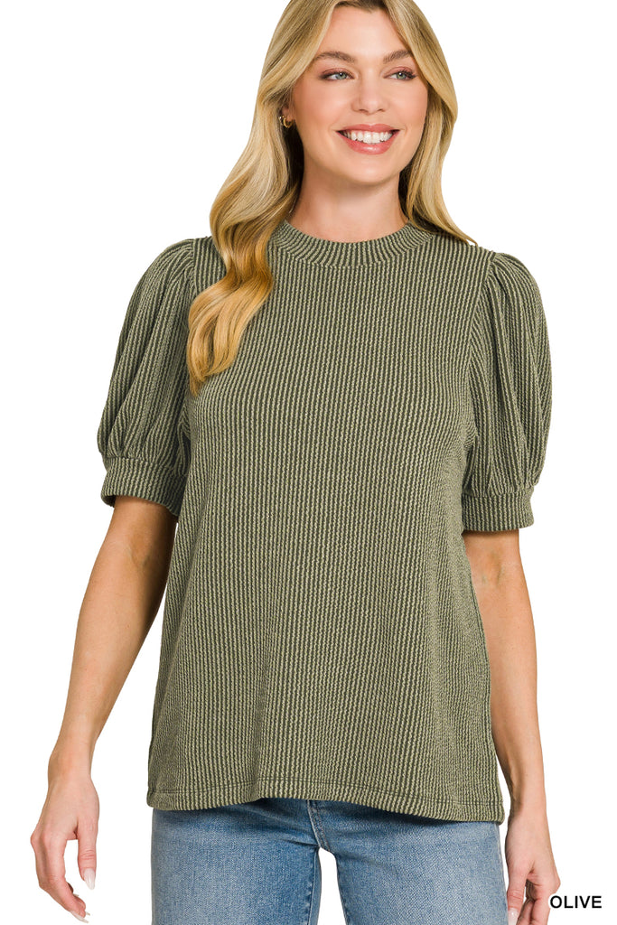 Autumn Puff Sleeve Top
