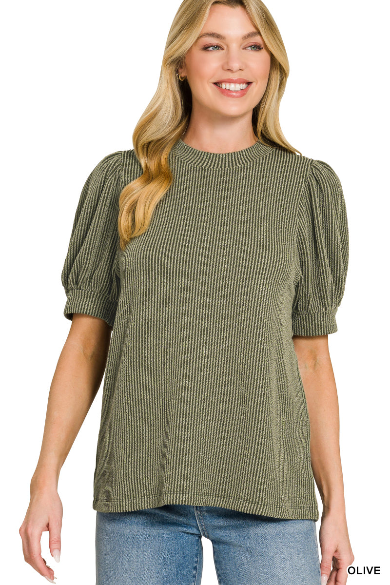 Autumn Puff Sleeve Top