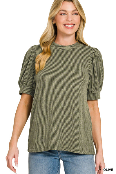 Autumn Puff Sleeve Top