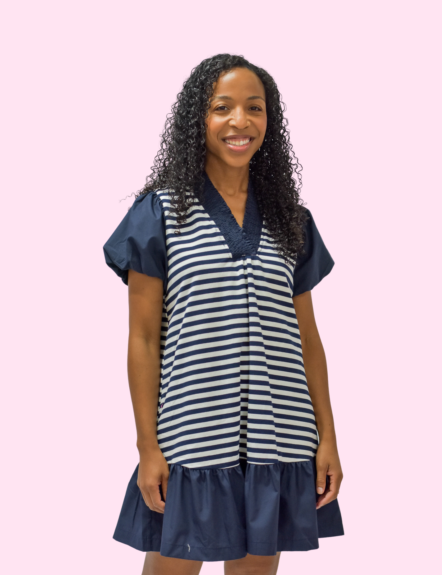 All Is Well Navy Dress