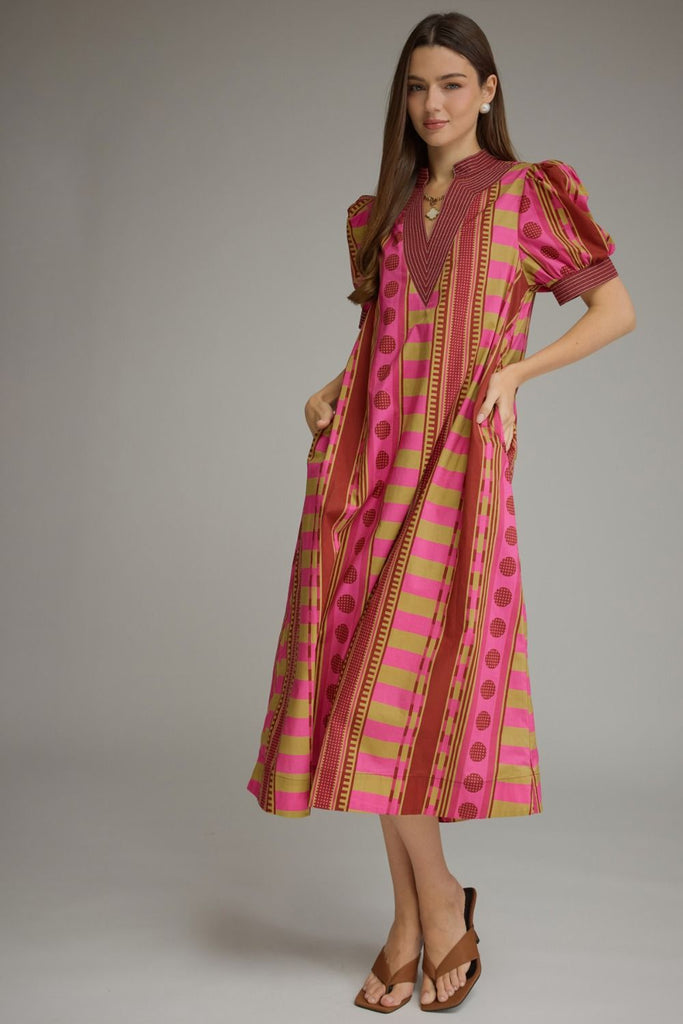 Amara Statement Midi Dress