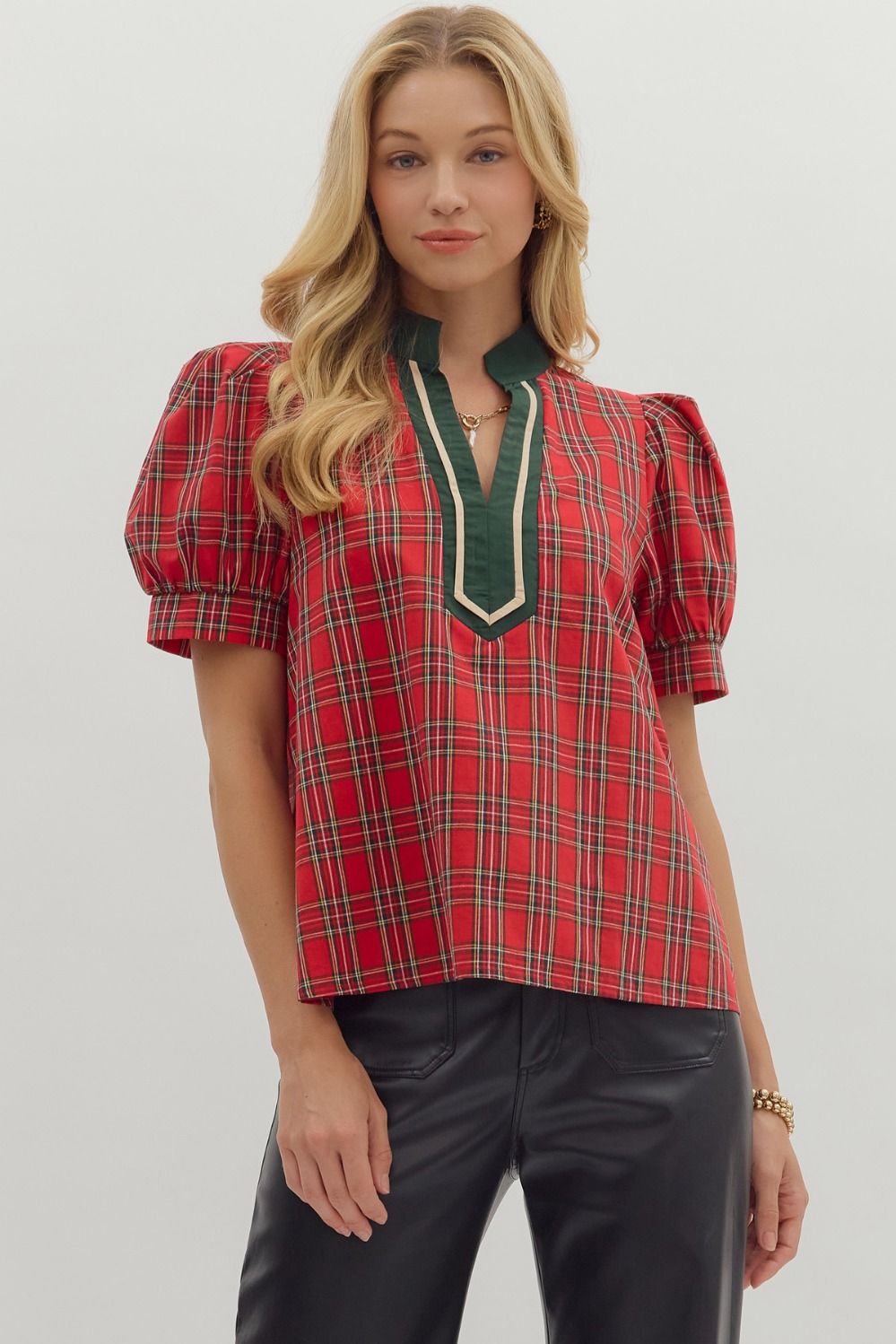 Perfectly Plaid Top